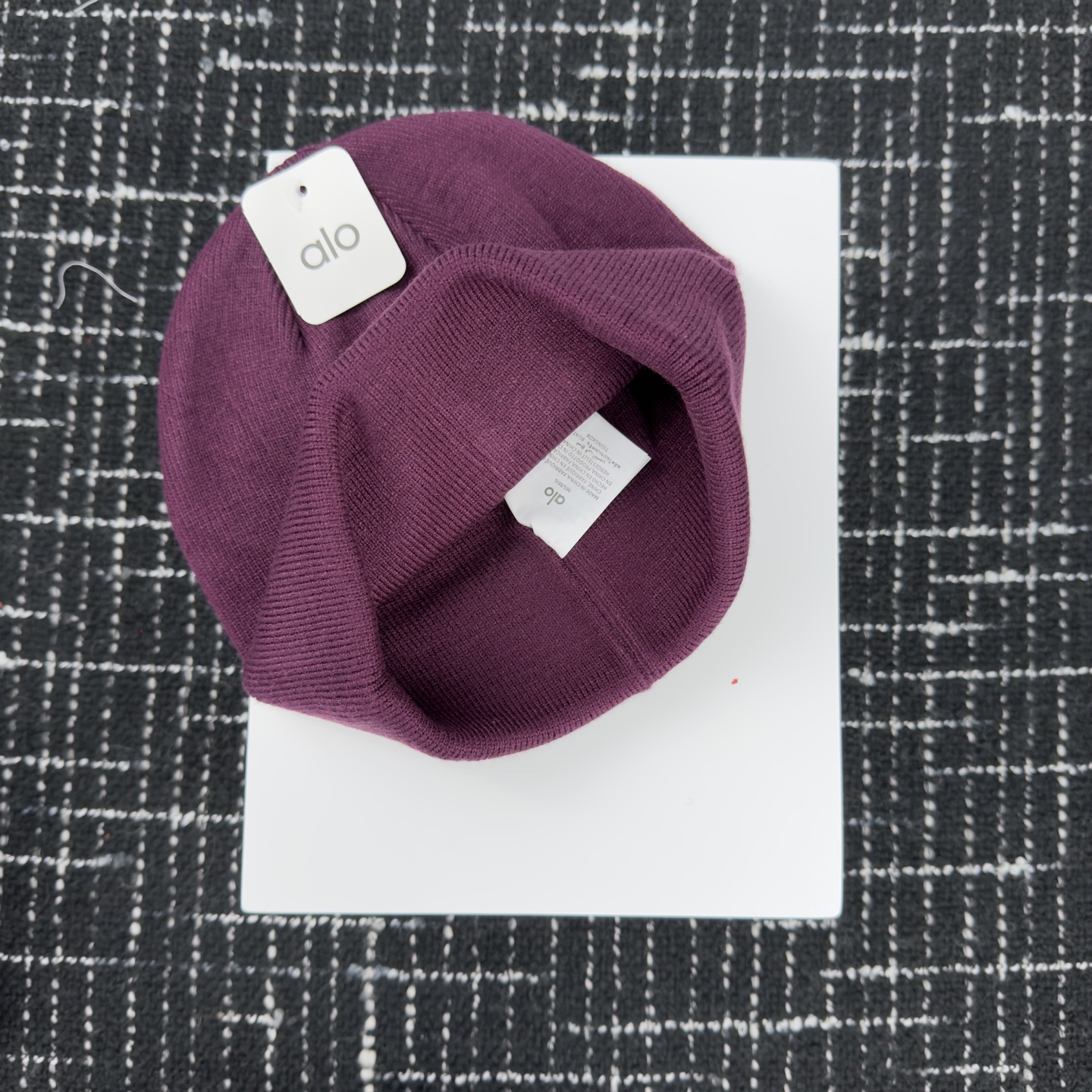 🎀alo针织帽👏双层毛织