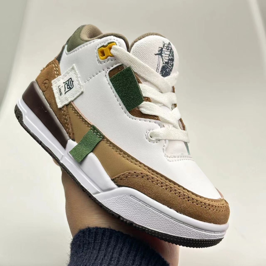 NO:210943,Children's shoes size 24-37 Company-level Air Jordan 3 JTH Justin Timberlake & Tinker Hatfheld White Manuscript Co-branded AJ3 1 Jordan 3 generation aj3 Joe 3 white manuscript Jordan basketball shoes series This shoe not only perfectly reproduces the classic temperament of white brown cement White Cement, but also restores the original manuscript of designer Tinker Hatfield. It also has a 3M reflective effect, which is dazzling!  !  !  079JJD, Jordan series, manolo blahnik, tom ford, stuart weitzman,19860909童鞋码数24-37 公司级Air Jordan 3 JTH Justin Timberlake&Tinker Hatfheld 白手稿联名 AJ3 1乔丹3代 aj3 乔3 白手稿 乔丹篮球鞋系列 这款鞋不仅完美再现了白棕水泥White Cement的经典气质,鞋身侧边的Swoosh,更是还原了设计师TinkerHatfield的原始手稿.同时带有3M反光效果,让人炫目！！！ 079JJD,乔丹系列,manolo blahnik,tom ford,stuart weitzman,,Children's