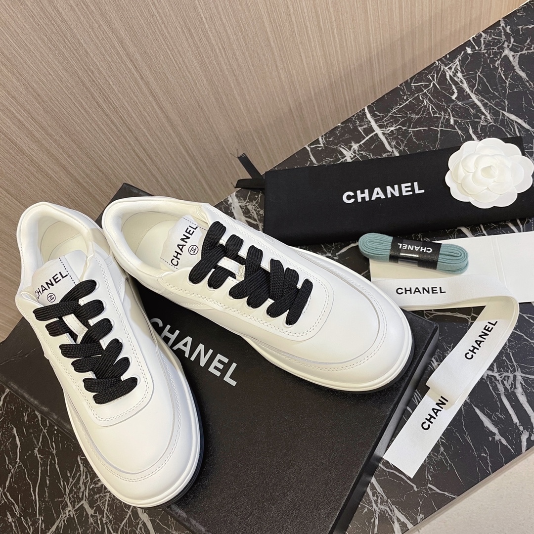 Chanel Haute Couture Classic Luxury Leather Shoe Loafer Shoes 7