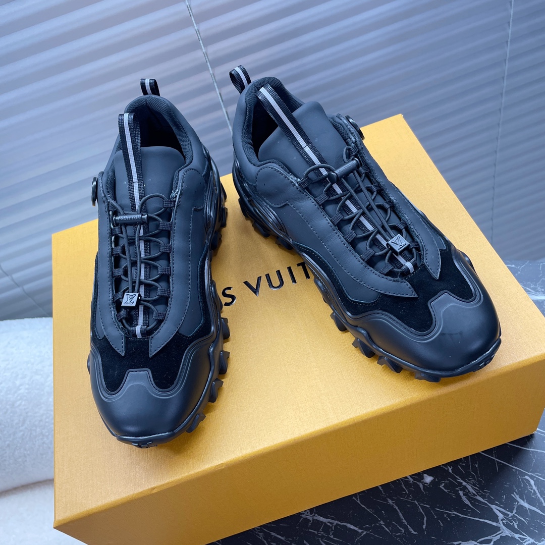 Website von höchster Qualität
 Louis Vuitton Schuhe Turnschuhe Drucken Rindsleder TPU Jogginghosen