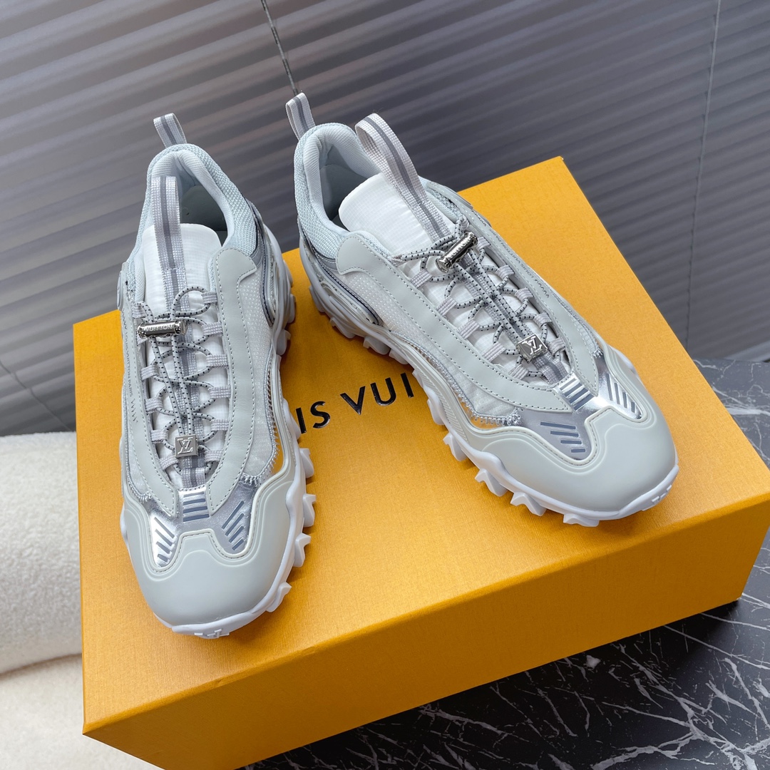 2023 Replica
 Louis Vuitton AAAA
 Shoes Sneakers Printing Cowhide TPU Sweatpants