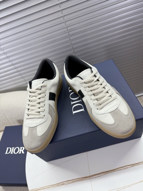 Dior B01 Series: Leather Sneakers for Men and Women, Lace-Up Style 1 Dior B01 Series: Leather Sneakers for Men and Women, Lace-Up Style
