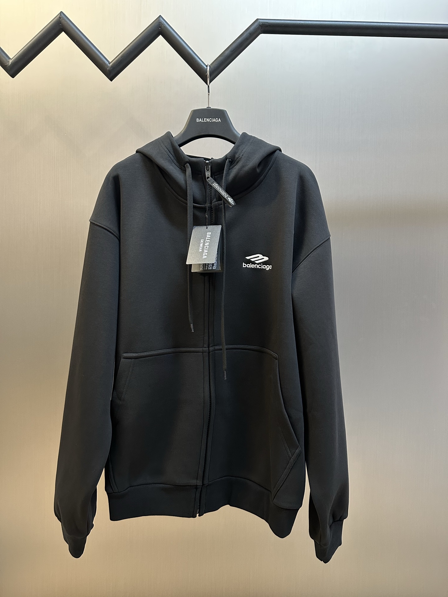 P245 巴黎世家 sudadera con capucha de terciopelo de la colección de esquí, confeccionada con algodón de París de 230 g, int…