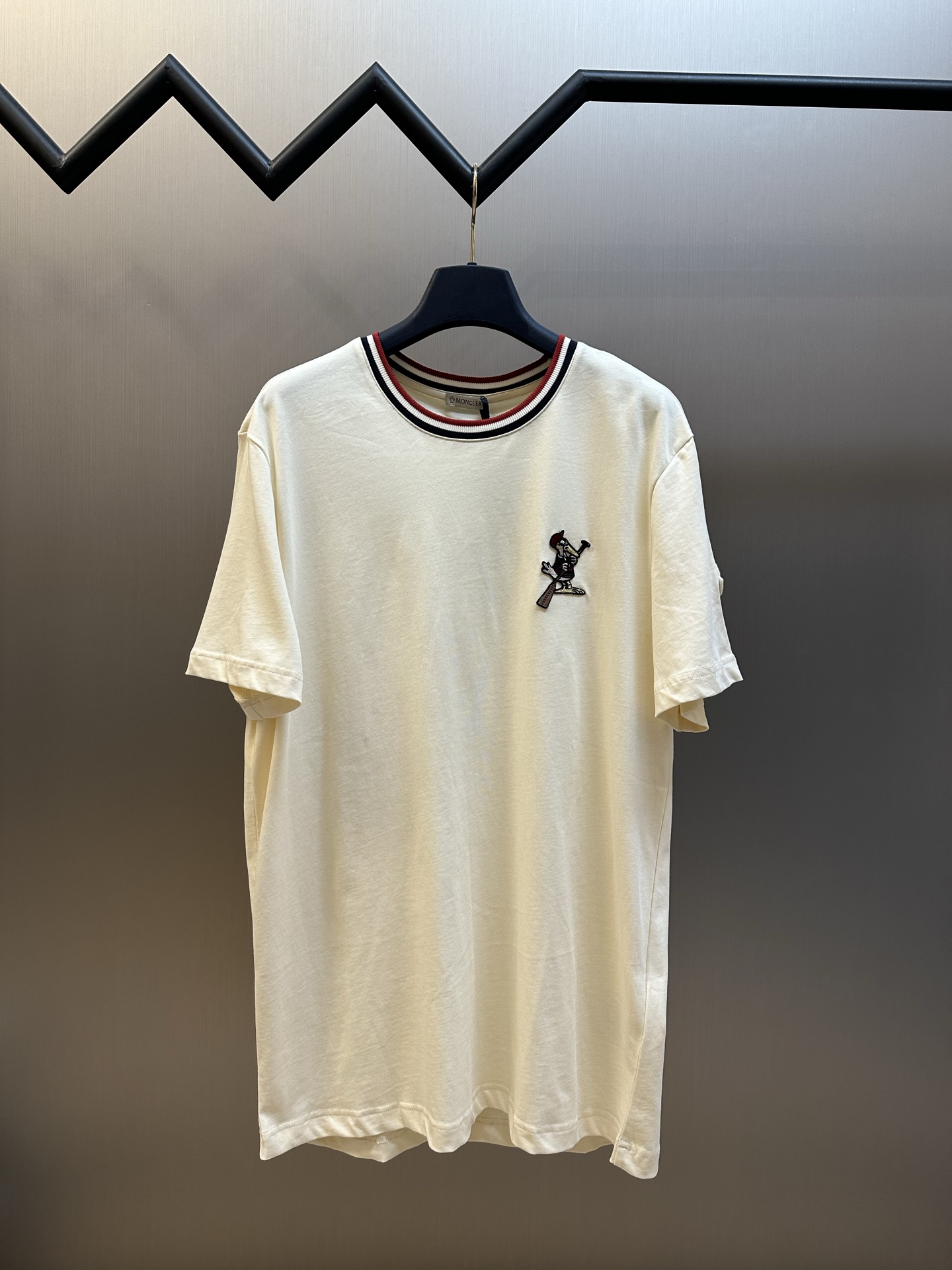 p140 Moc Camiseta de manga corta de algodón con bordado de pajarito, inspirada en el remo universitario, reinterpreta e…