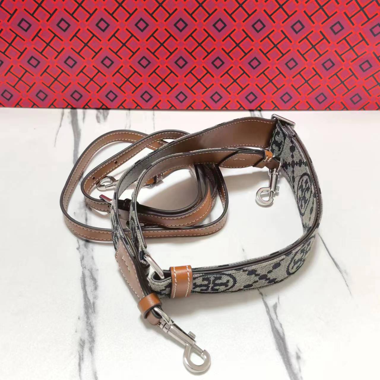Tory Burch 154686 Mcgraw牛仔水桶包