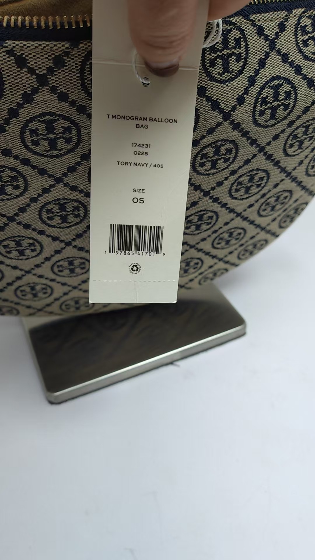 Tory Burch ToryBurch全新老花新月包 单肩腋下包 独具2025春夏秀场风格 柔和圆润