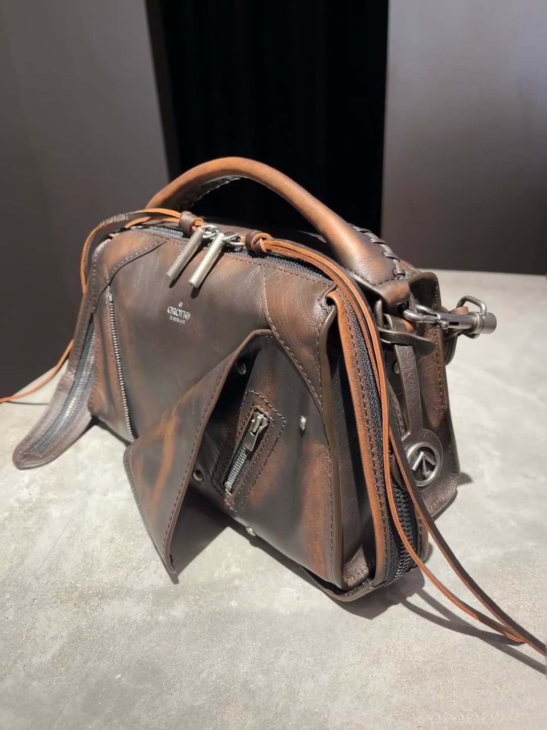 Brunello Cucinelli Classic Handcrafted Luxury Leather Shoulder Bag