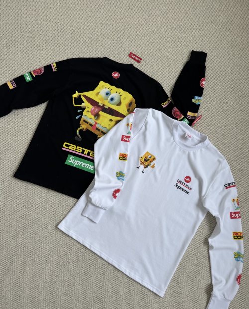 Supreme x Spongebob Racing L/S Tee, SS25 Week 11, Unisex Long Sleeve T-Shirt 1 Supreme x Spongebob Racing L/S Tee, SS25 Week 11, Unisex Long Sleeve T-Shirt