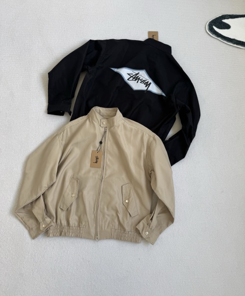Stussy SS25 Surf Team Harrington Jacket Zip Front Letter Print Retro Coat 1 Stussy SS25 Surf Team Harrington Jacket Zip Front Letter Print Retro Coat