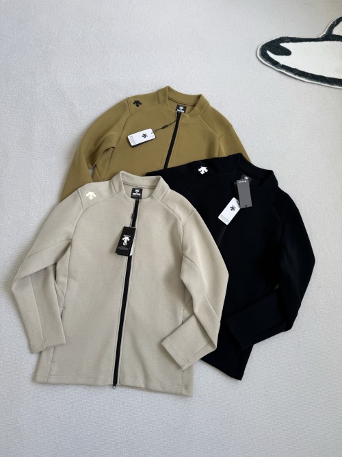 Descente Men's Black Label Space Cotton Knit Jacket - Autumn/Winter Collection 1 Descente Men's Black Label Space Cotton Knit Jacket - Autumn/Winter Collection