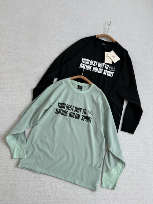 KOLON SPORT Long Sleeve T-Shirt Unisex Outdoor Camping Moisture-Wicking 1 KOLON SPORT Long Sleeve T-Shirt Unisex Outdoor Camping Moisture-Wicking