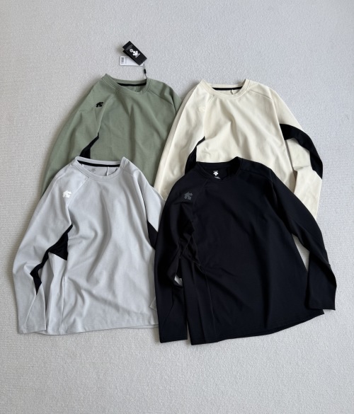 Products 21 Descente Men's Long Sleeve Athletic Shirt - Breathable, Moisture-Wicking Top