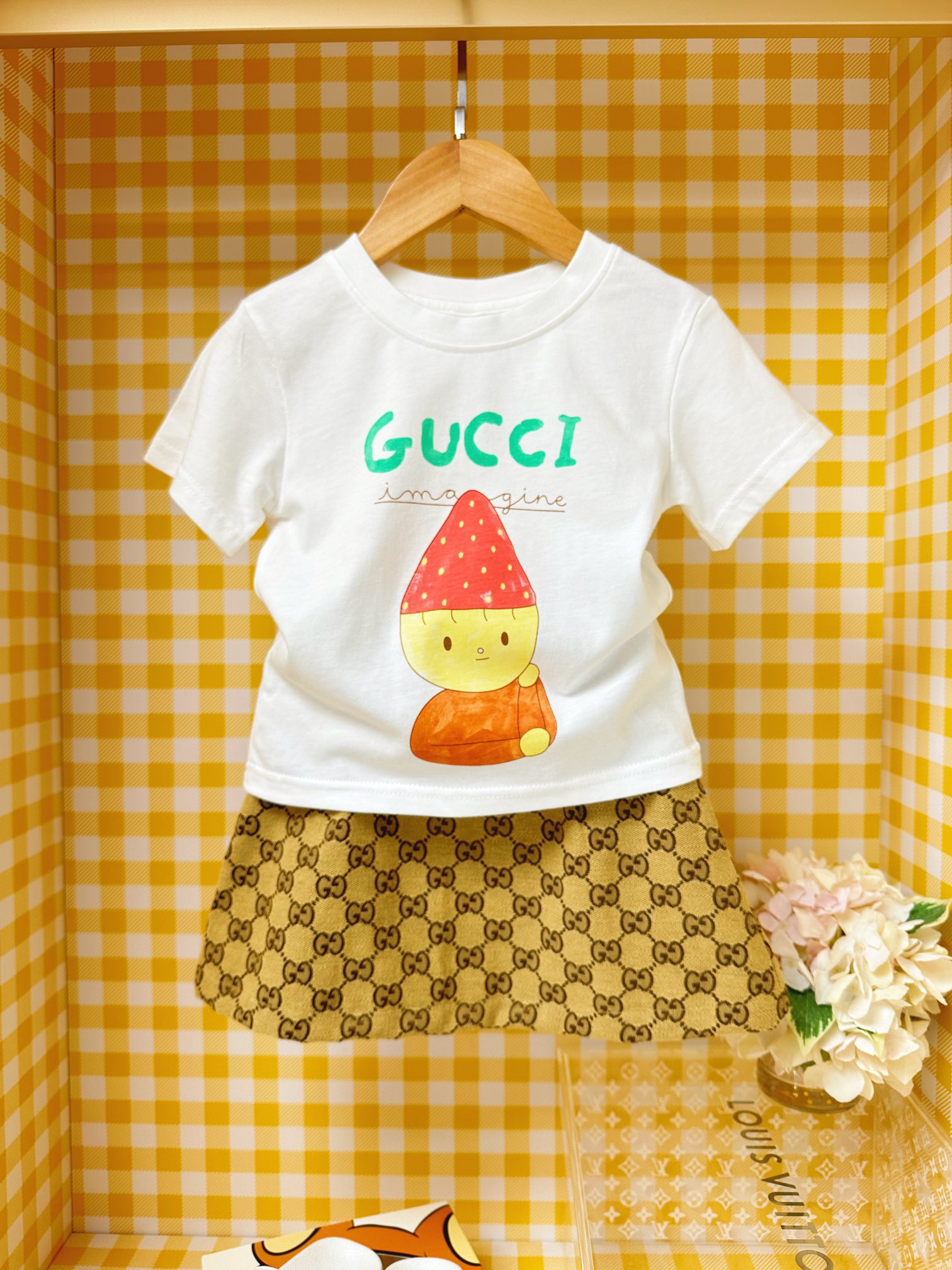 Gucci Kids GG-Patterned Pleated Skirt - Designer Mini Skirt for Girls 2 i1751438273 5229 7