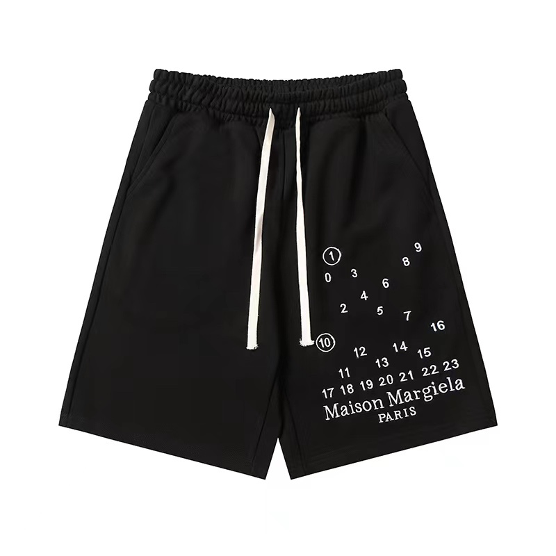 DX 826 Shorts Madison margiela with high-quality letters and shorts. Colour: Black, almond SMLXL - 图片 4