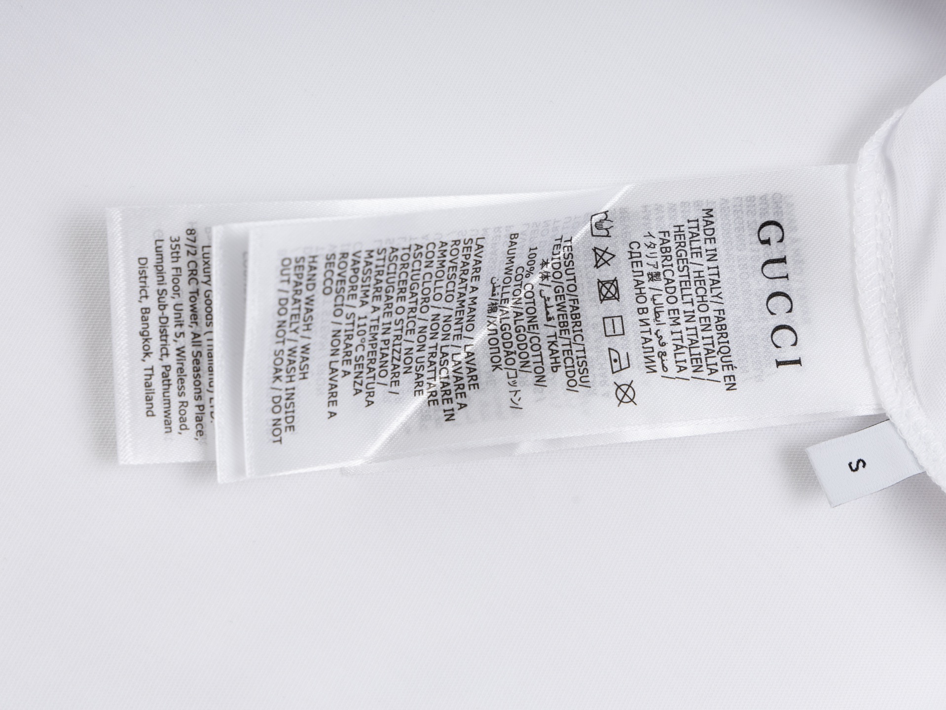 Guc 1921徽章印花短袖 面料采用24S 185g特纺紧密棉