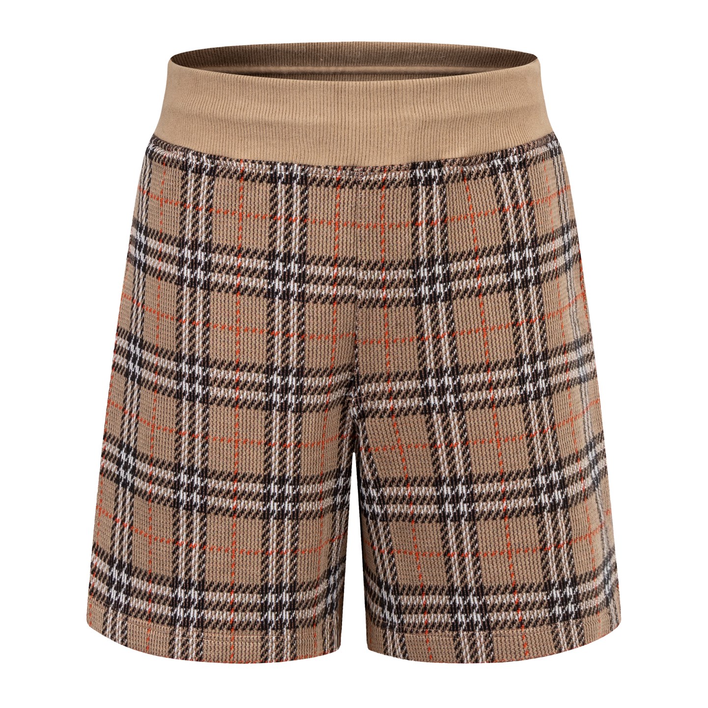 [Suministro exclusivo] Shorts de mezcla de jacquard a cuadros BBR. El tejido está hecho de algodón como cuerpo principa…