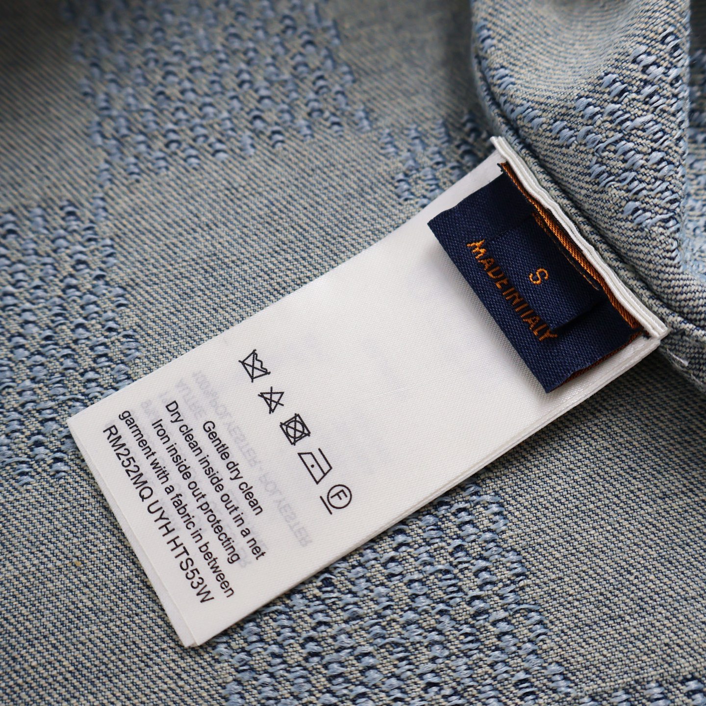 Louis Vuitton 1v 25SS 棋盘格牛仔短袖衬衫