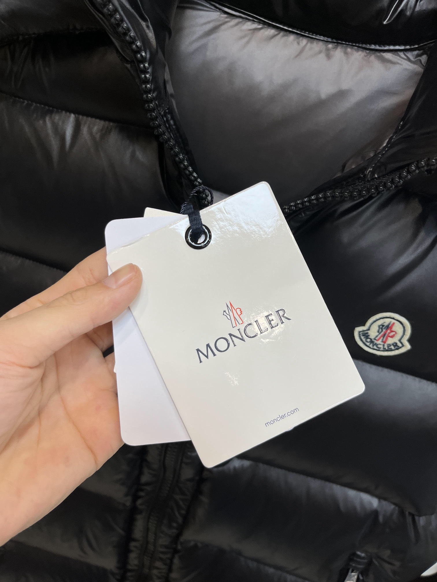 主推Moncler23s秋冬爆款羽绒蒙口连帽羽绒马甲！90白鸭绒顶级轻奢羽绒服！舒适顶级品质羽绒服！尺码