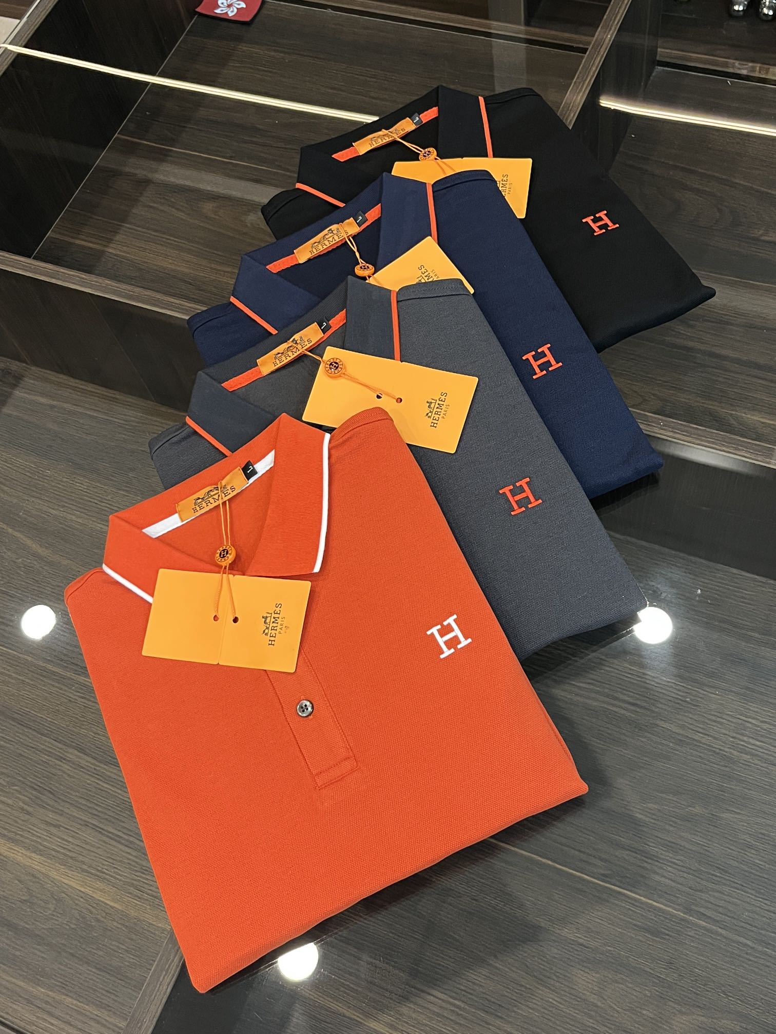 Hermes Roupa Polo Replica todos os designers
 Homens Algodão Colecção Outono/Inverno Fashion Manga Longa