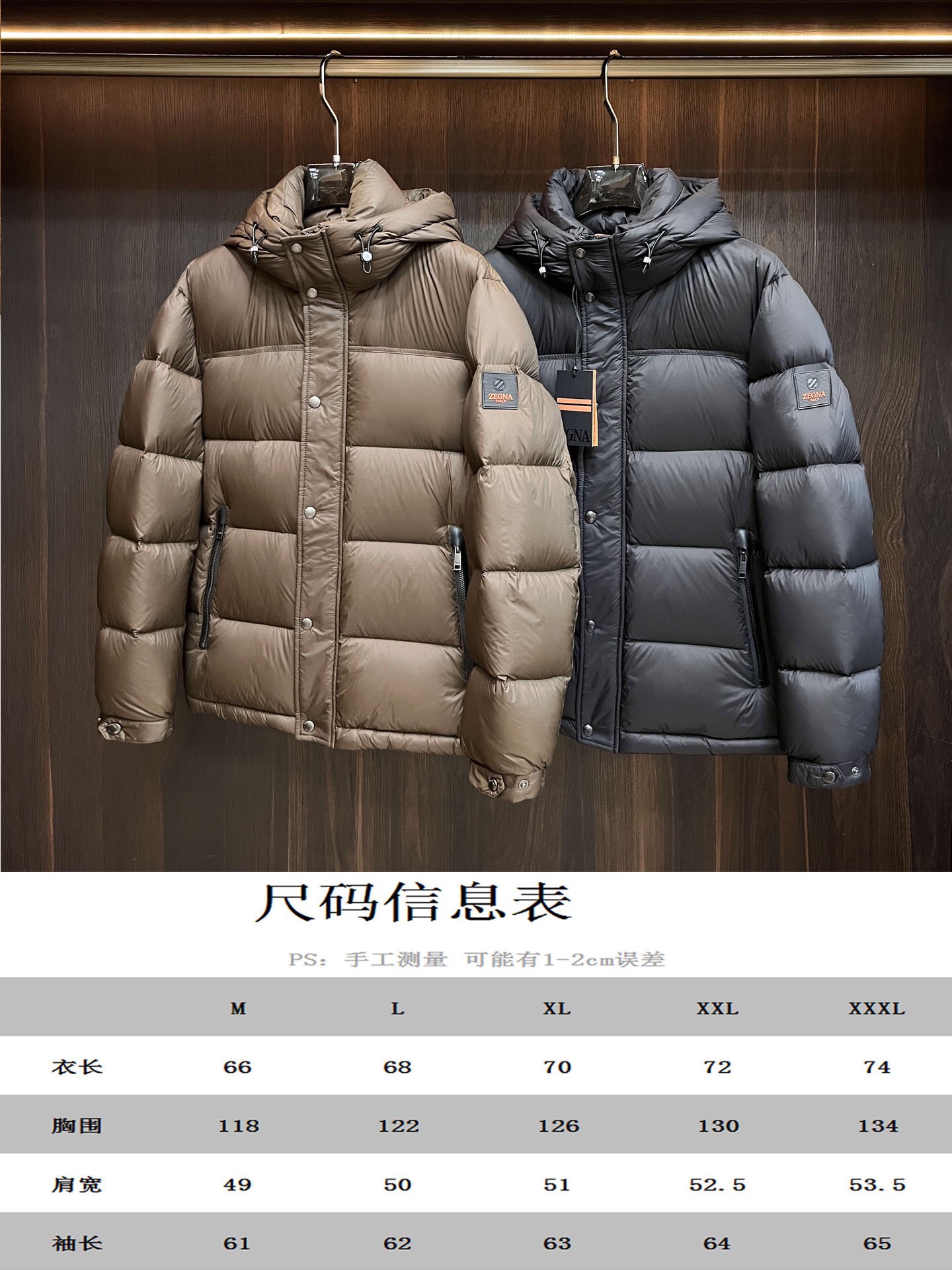 主推Zegna2024秋冬新款羽绒杰尼亚新款连帽设计羽绒服外套选用亮泽尼龙面料打造胸前经典印花设计log