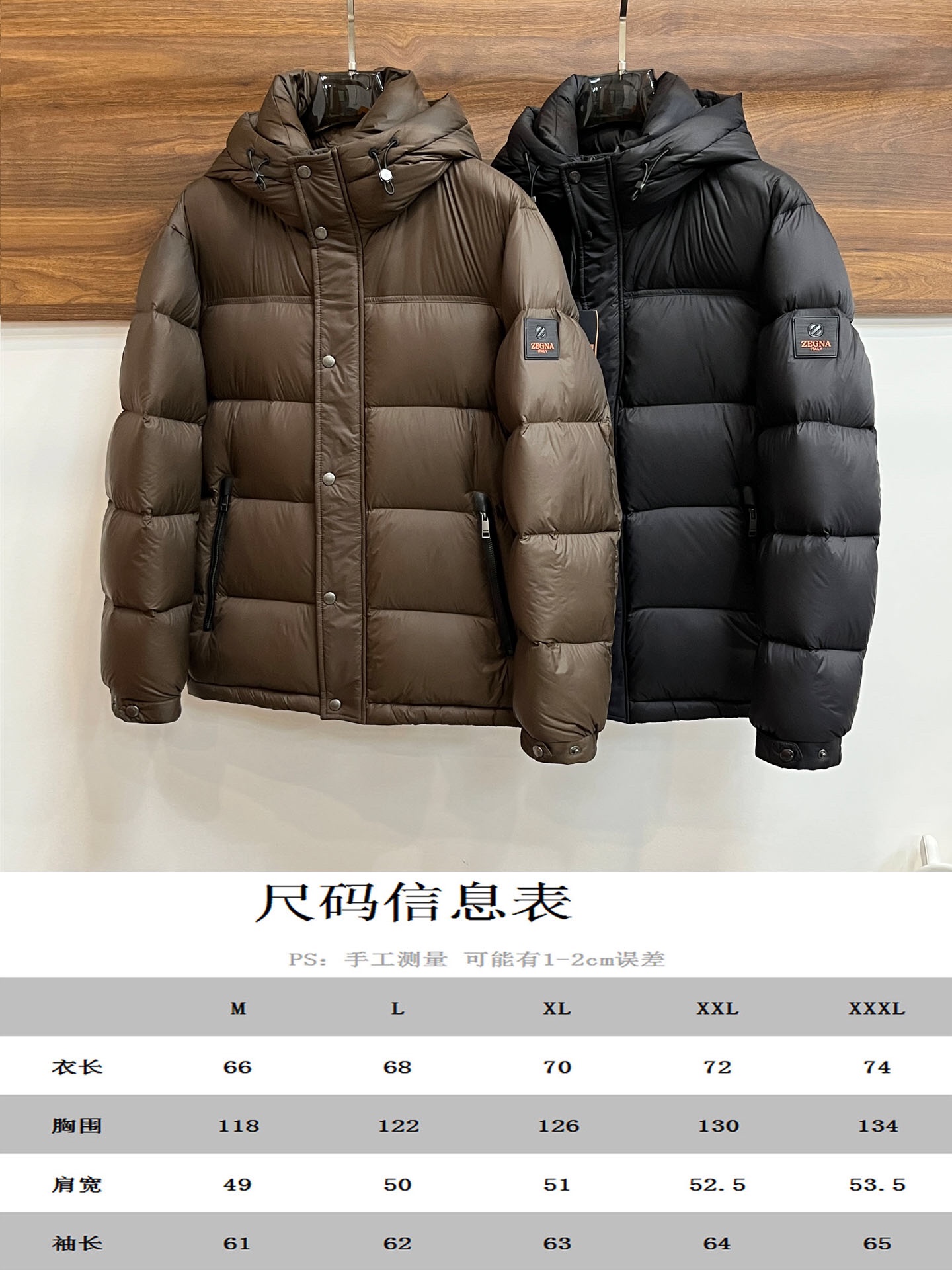 主推Zegna2024秋冬新款羽绒杰尼亚新款连帽设计羽绒服外套选用亮泽尼龙面料打造胸前经典印花设计log