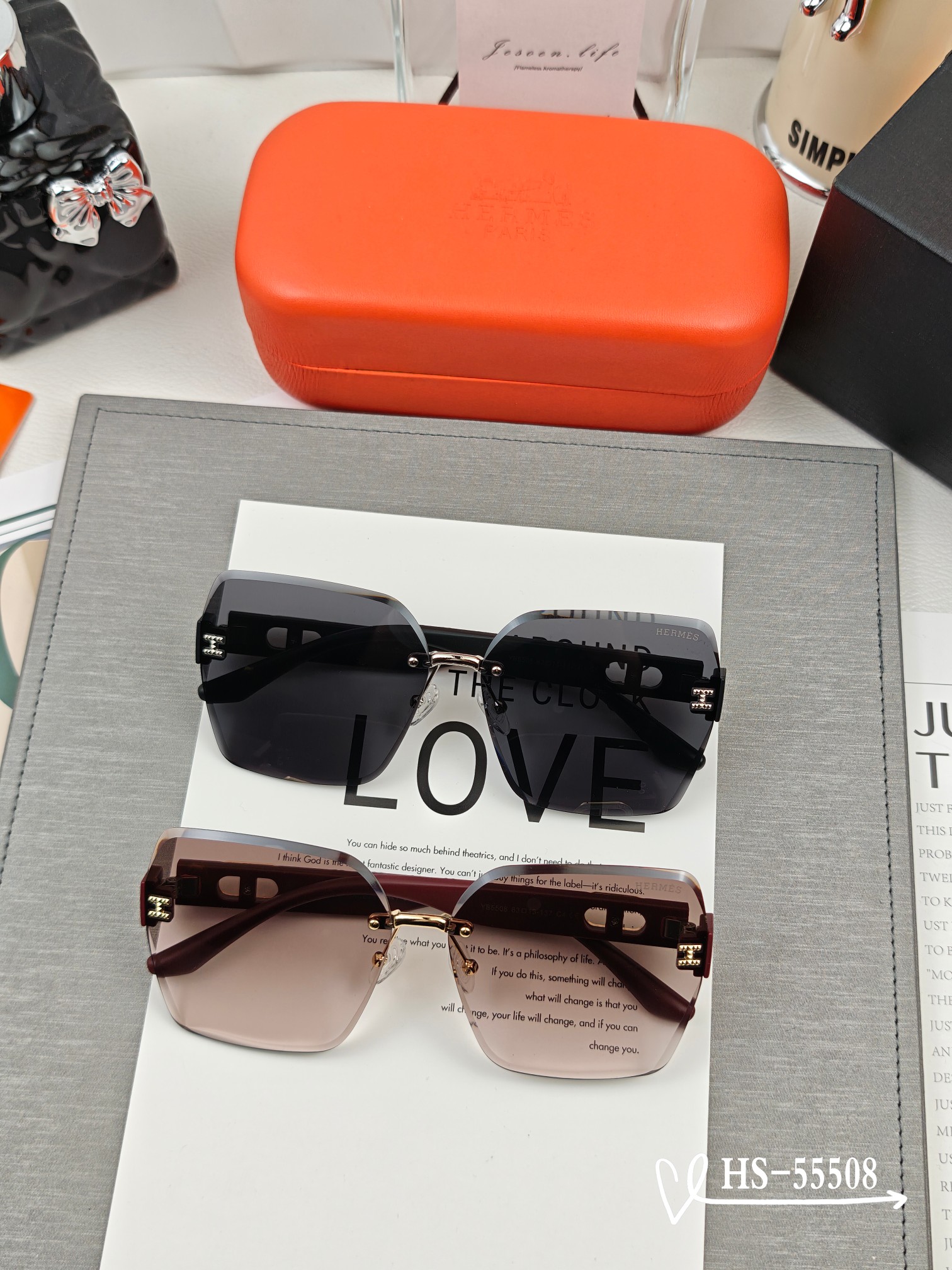   👓.【爱马仕-HERMES】
         🕶.【宝丽来树脂偏光镜片】
         ⭐️