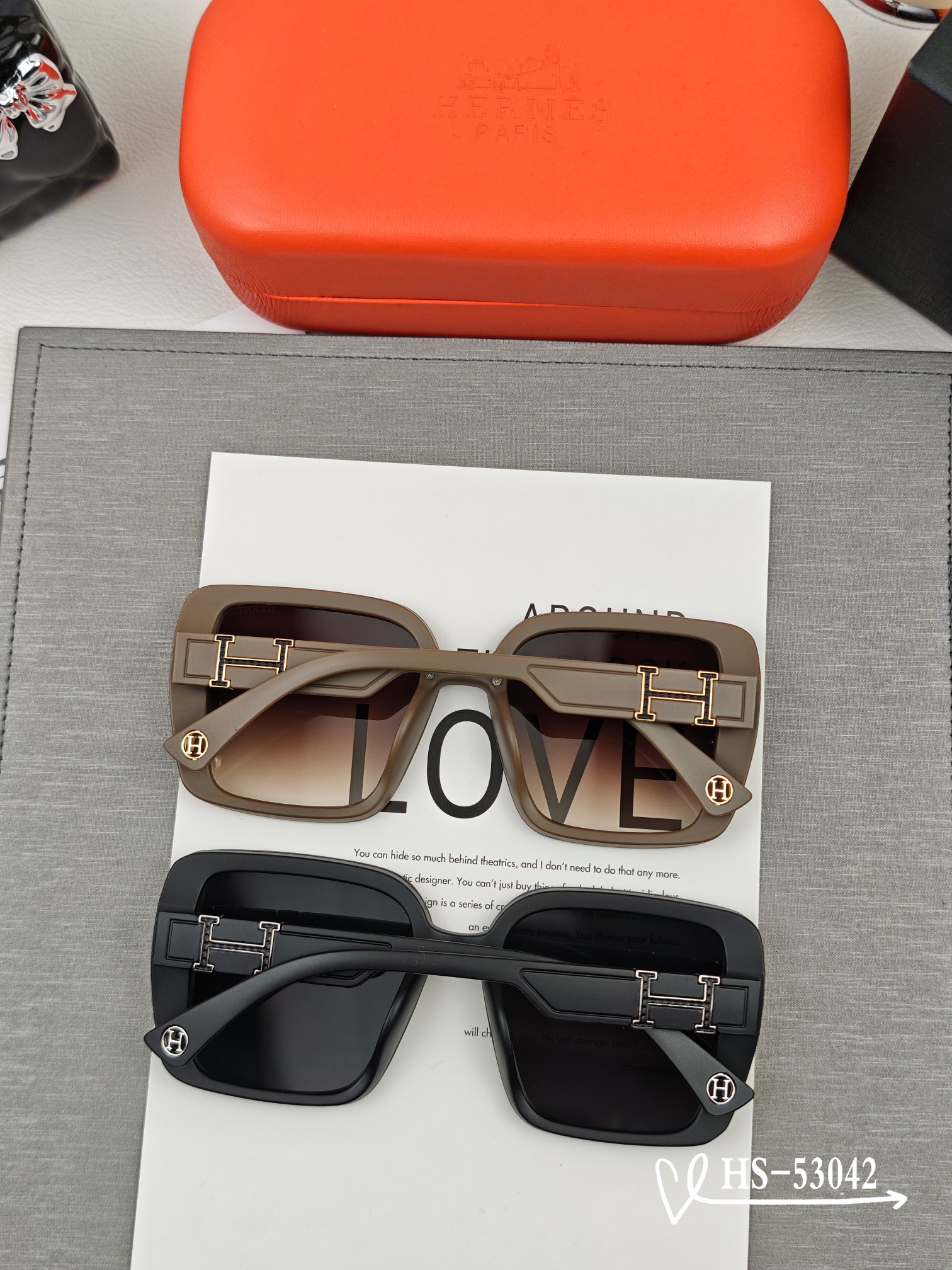    👓.【爱马仕-HERMES】
         🕶.【宝丽来树脂偏光镜片】
         ⭐️