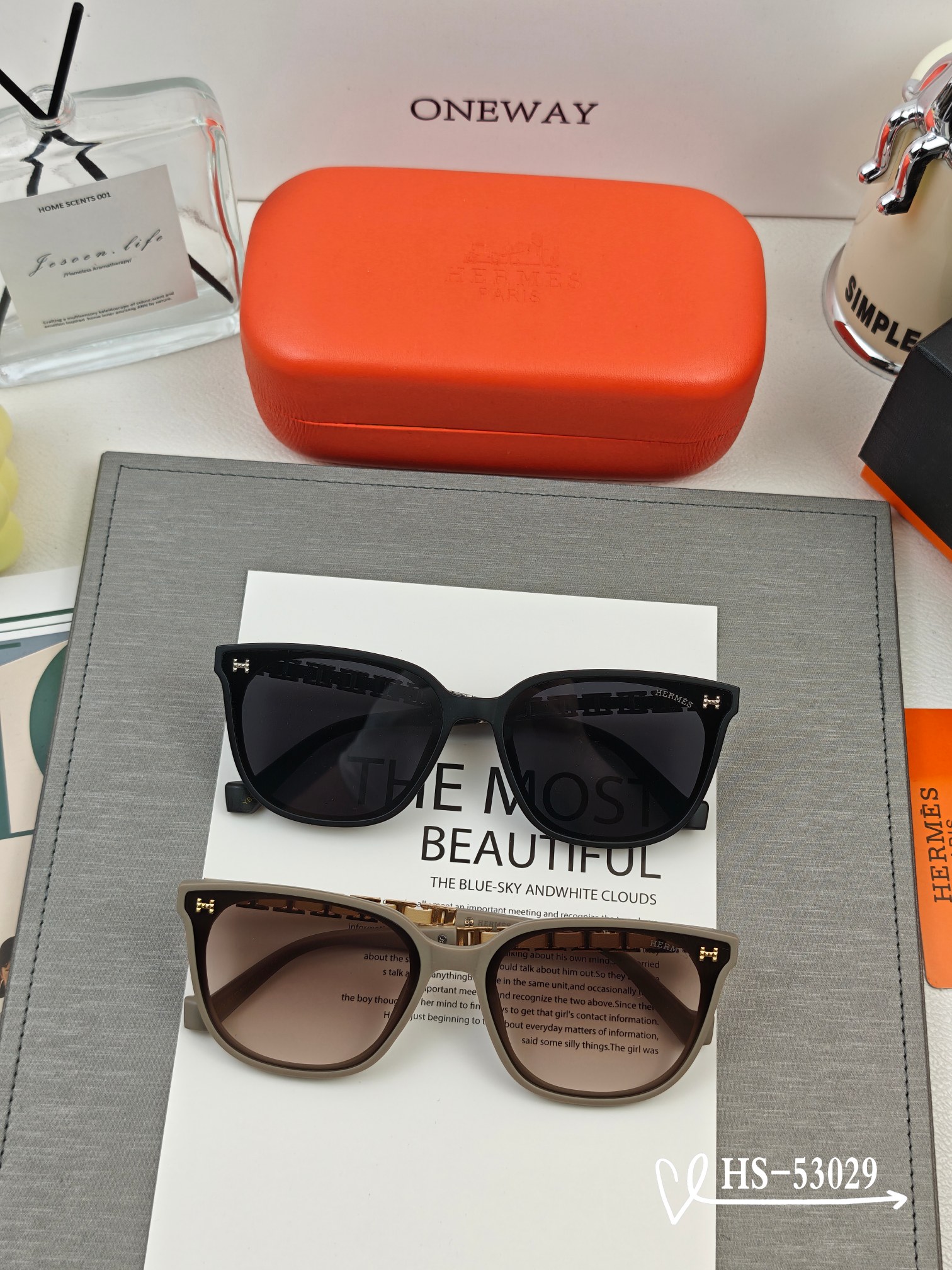    👓.【爱马仕-HERMES】
         🕶.【宝丽来树脂偏光镜片】
         ⭐️