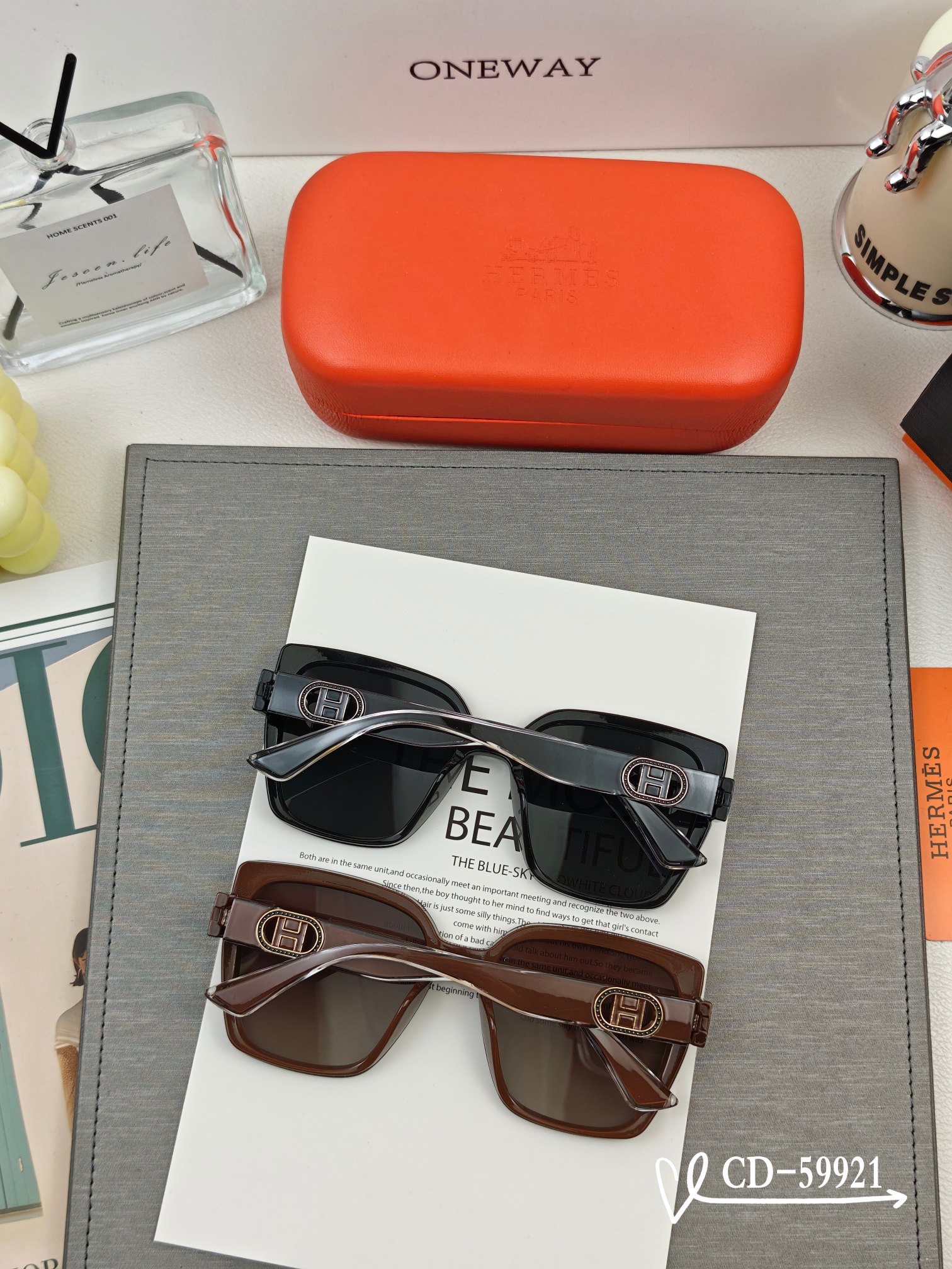    👓.【爱马仕-HERMES】
         🕶.【宝丽来树脂偏光镜片】
         ⭐️