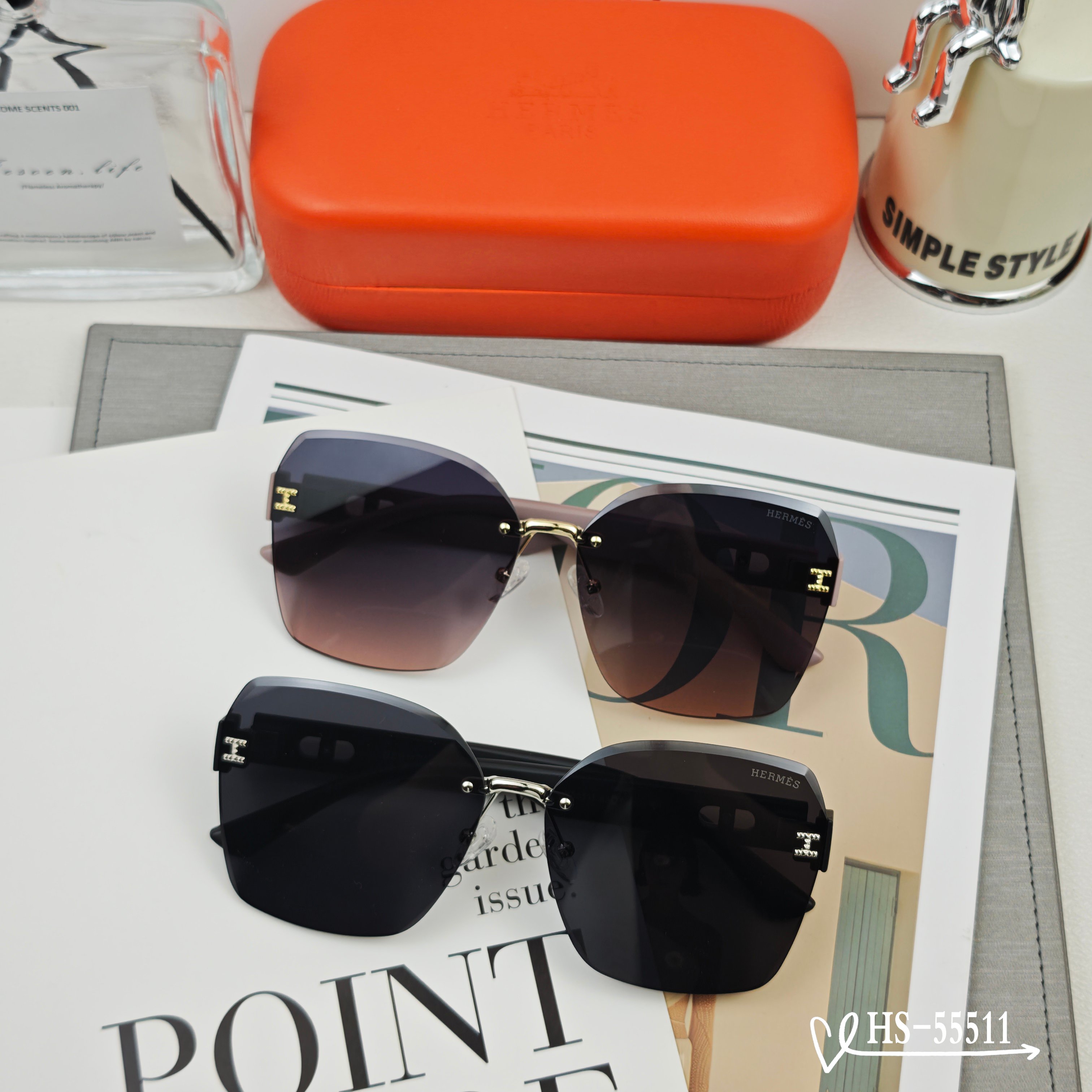    👓.【爱马仕-HERMES】
         🕶.【宝丽来树脂偏光镜片】
         ⭐️