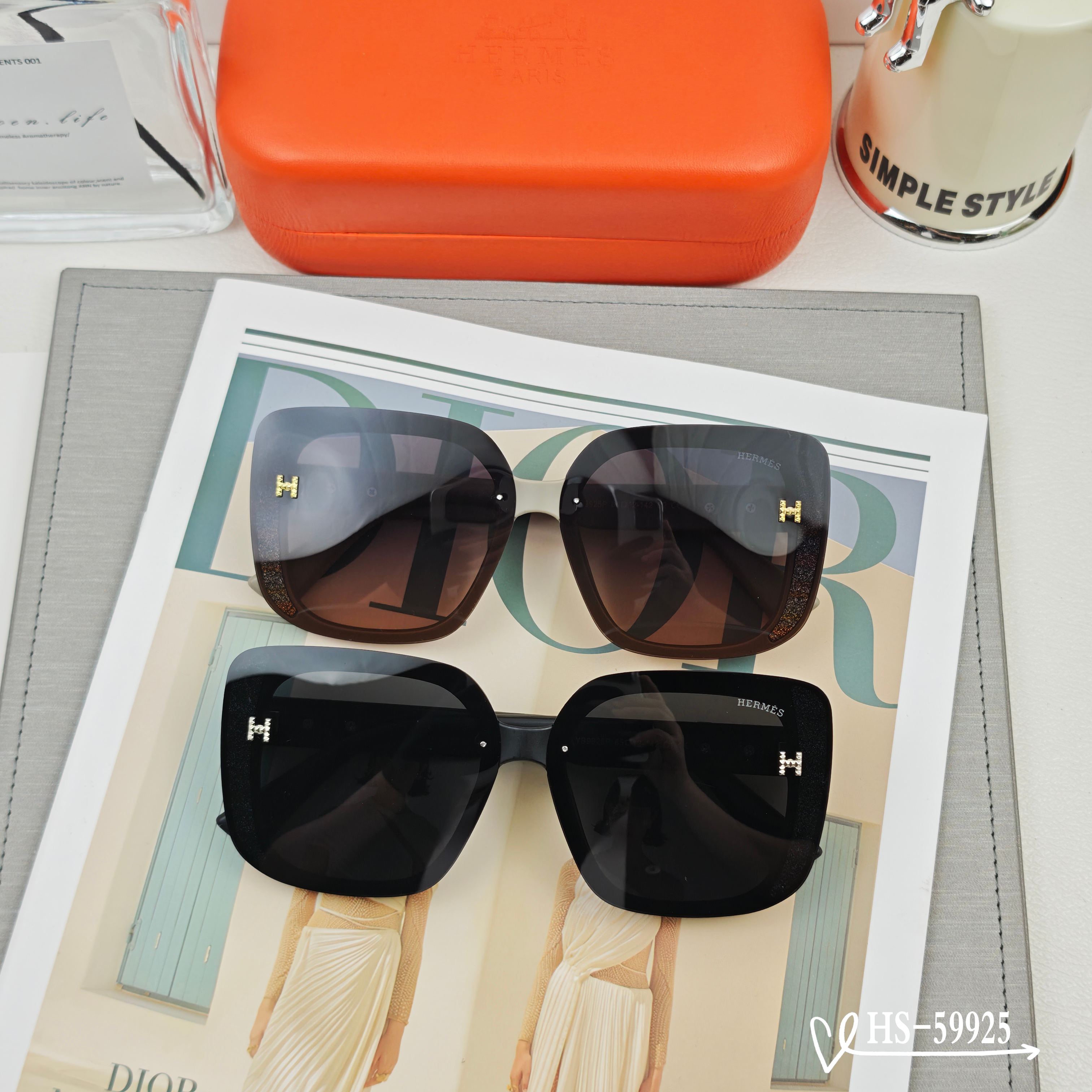    👓.【爱马仕-HERMES】
         🕶.【宝丽来树脂偏光镜片】
         ⭐️