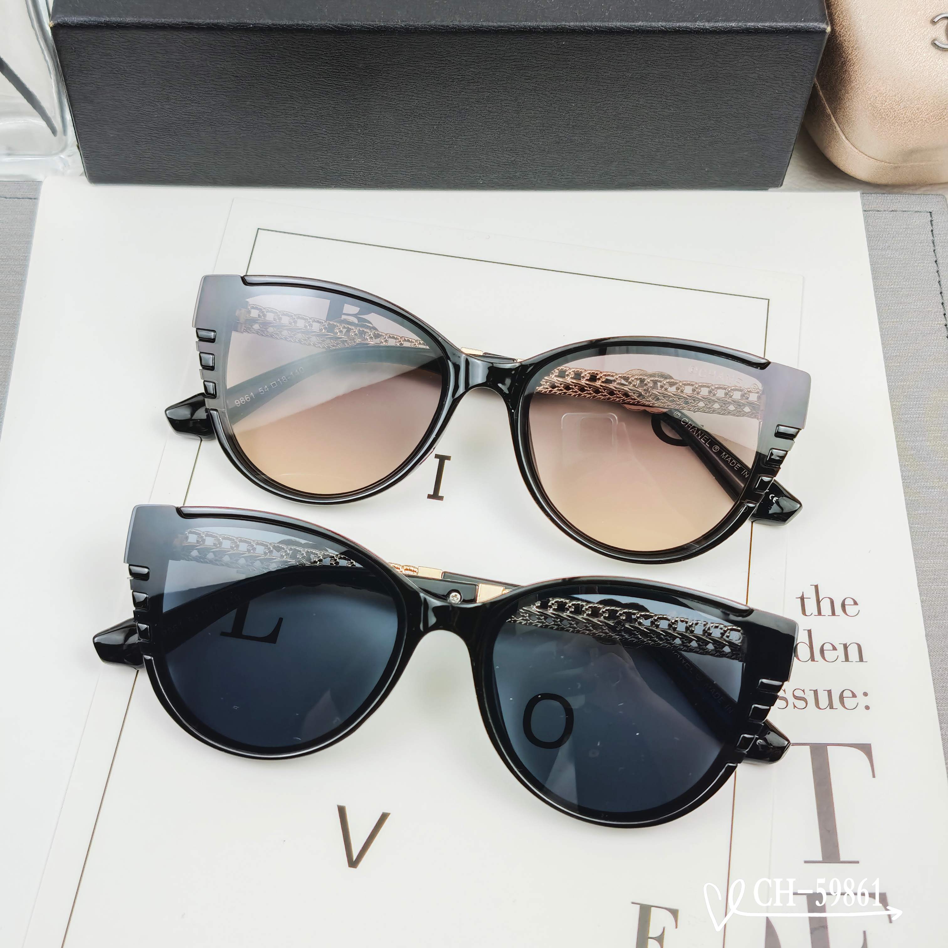   👓.【法国香奈儿-CHANEL】
         🕶.【宝丽来树脂高清镜片】
         ⭐