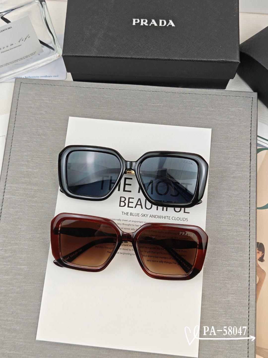   👓.【PRADA-普拉达】
         🕶.【宝丽来树脂镜片】
         ⭐️.【TR