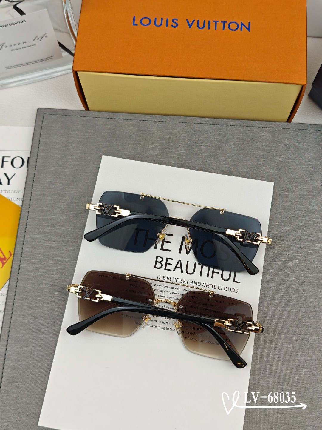    👓.【LV-路易威登】
         🕶️.【宝丽来树脂偏光镜片】
         ⭐️.【