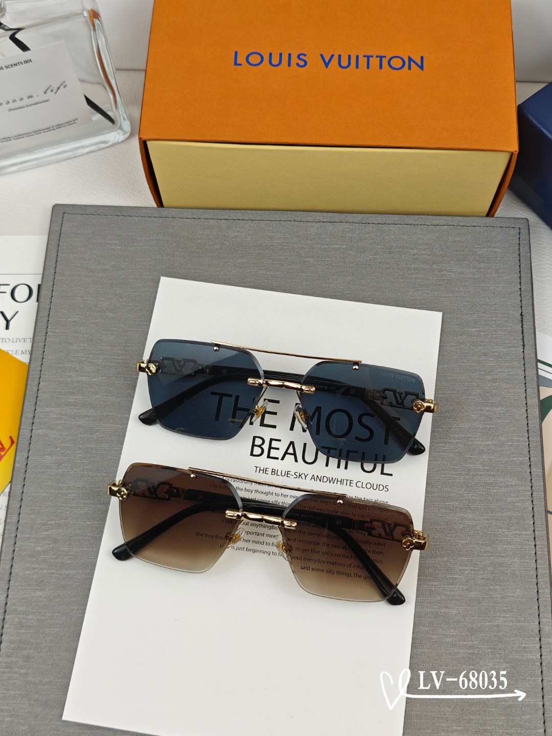    👓.【LV-路易威登】
         🕶️.【宝丽来树脂偏光镜片】
         ⭐️.【