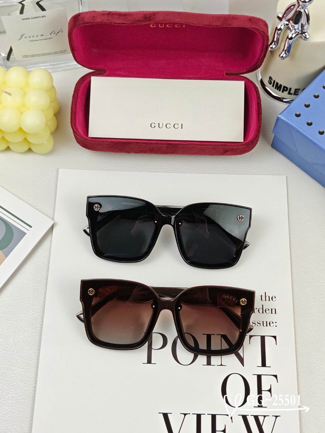   👓.【意大利古奇-GUCCI】
         🕶.【宝丽来树脂高清镜片】
         ⭐️