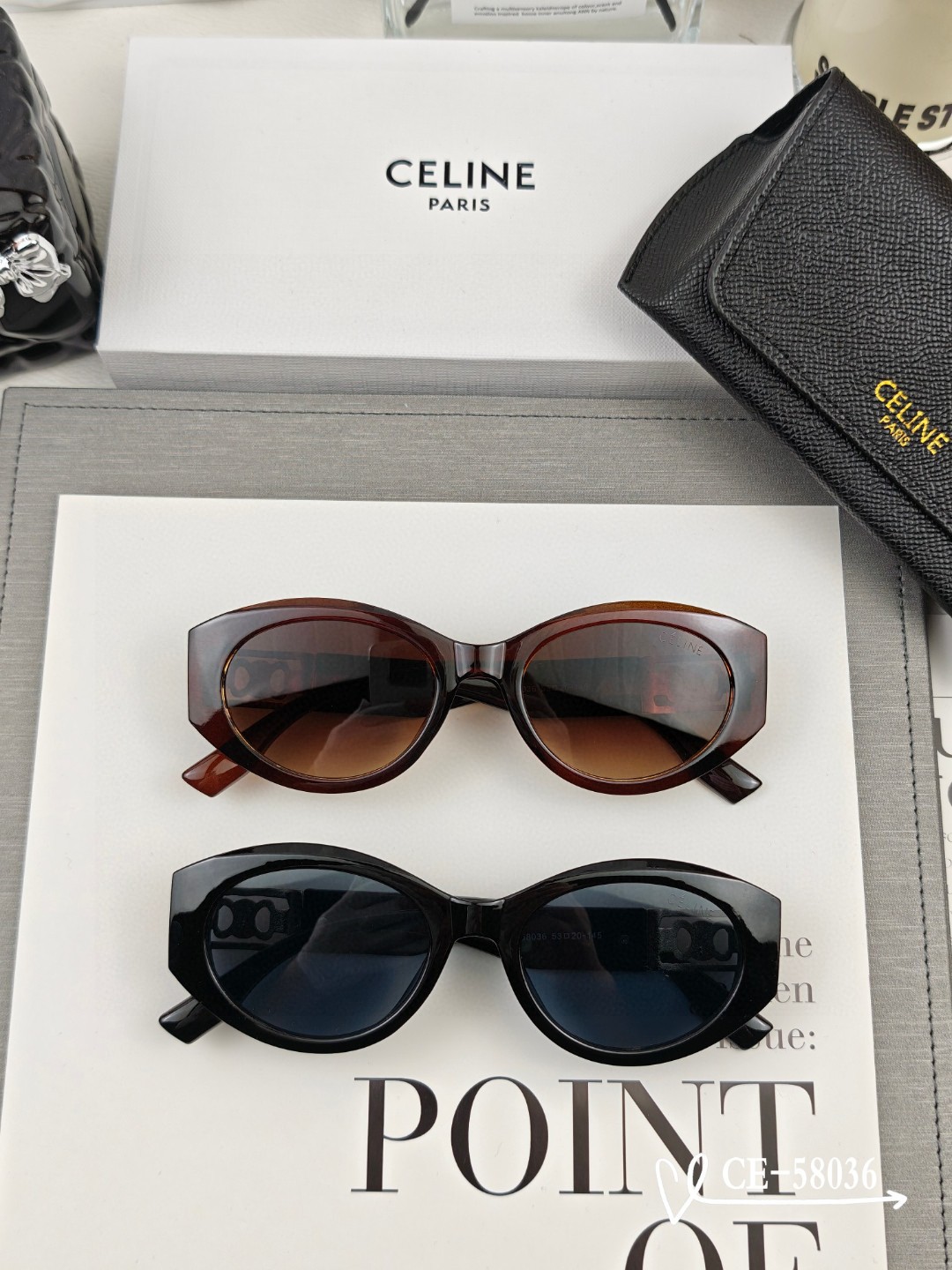    👓.【法国塞林-CELINE】
         🕶️.【宝丽来树脂偏光镜片】
         