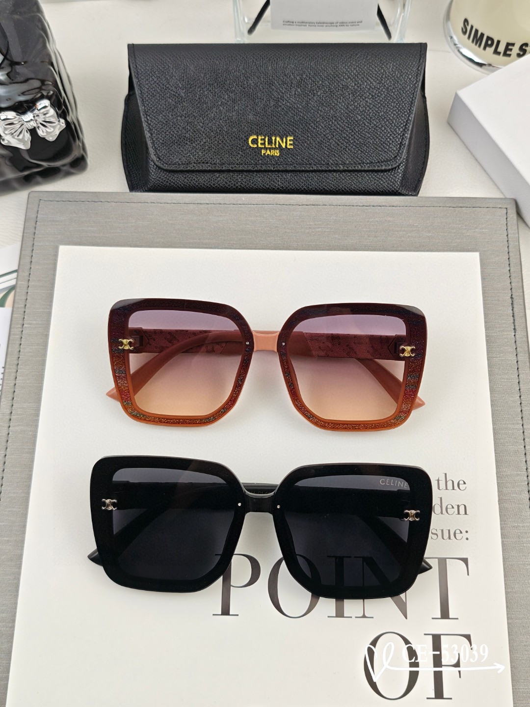    👓.【法国塞林-CELINE】
         🕶️.【宝丽来树脂偏光镜片】
         