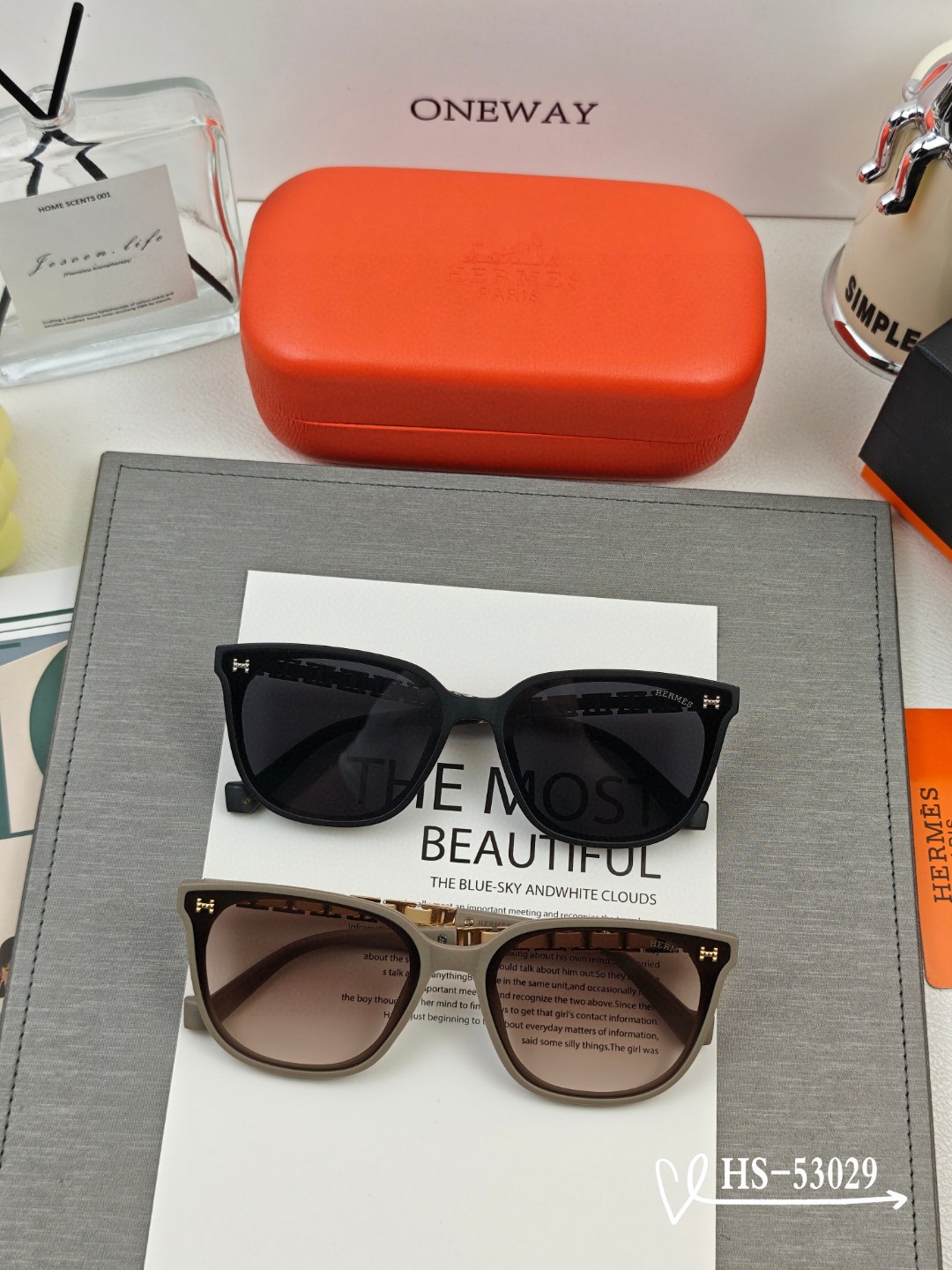    👓.【爱马仕-HERMES】
         🕶.【宝丽来树脂偏光镜片】
         ⭐️