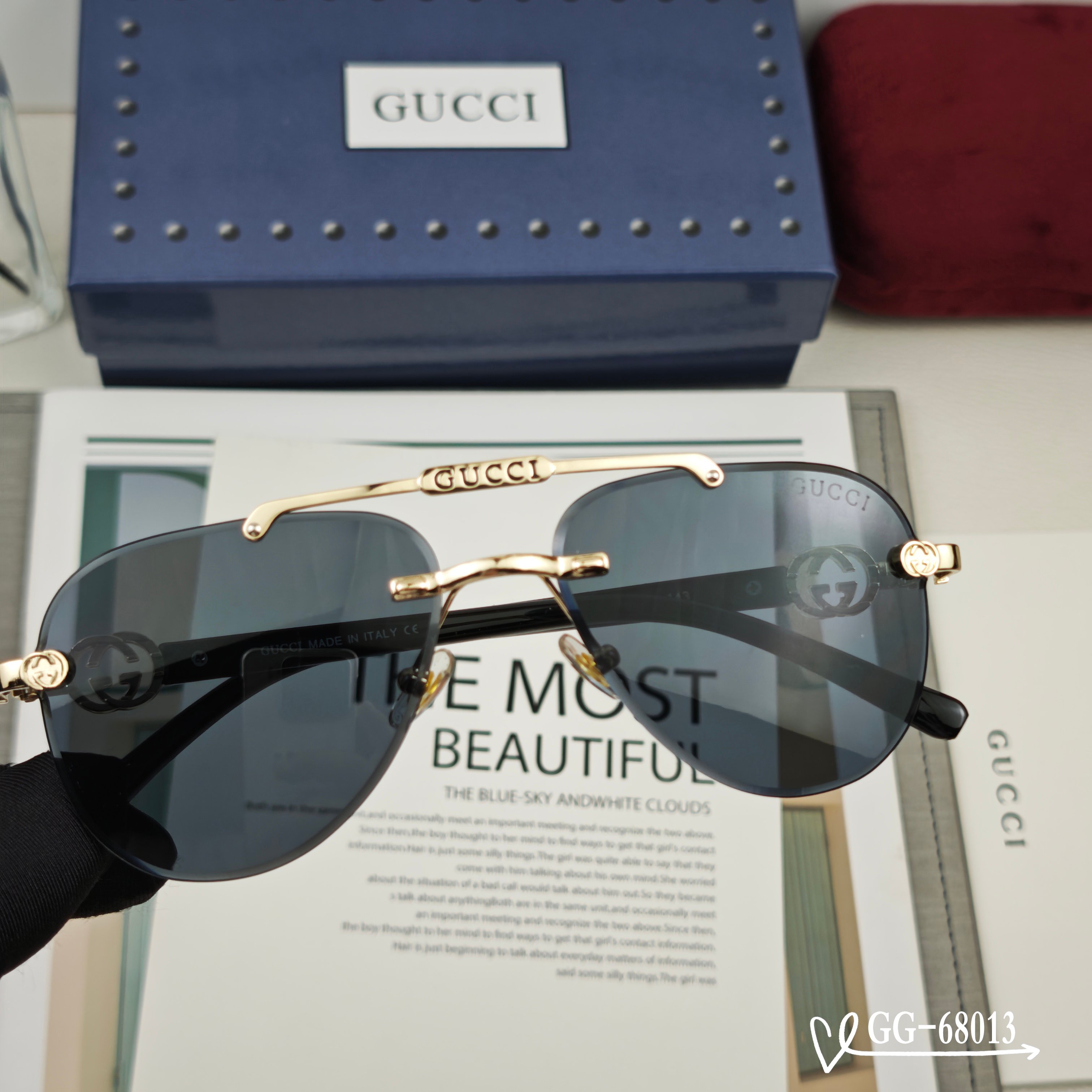   👓.【意大利古琦-GUCCI】
         🕶.【宝丽来树脂偏光镜片】
         ⭐️