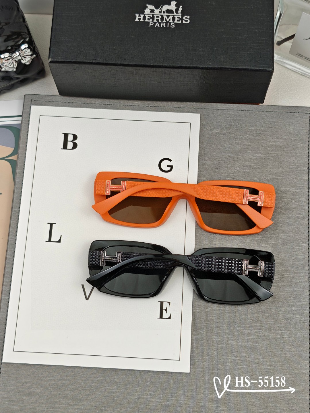    👓.【爱马仕-HERMES】
         🕶.【宝丽来树脂偏光镜片】
         ⭐️