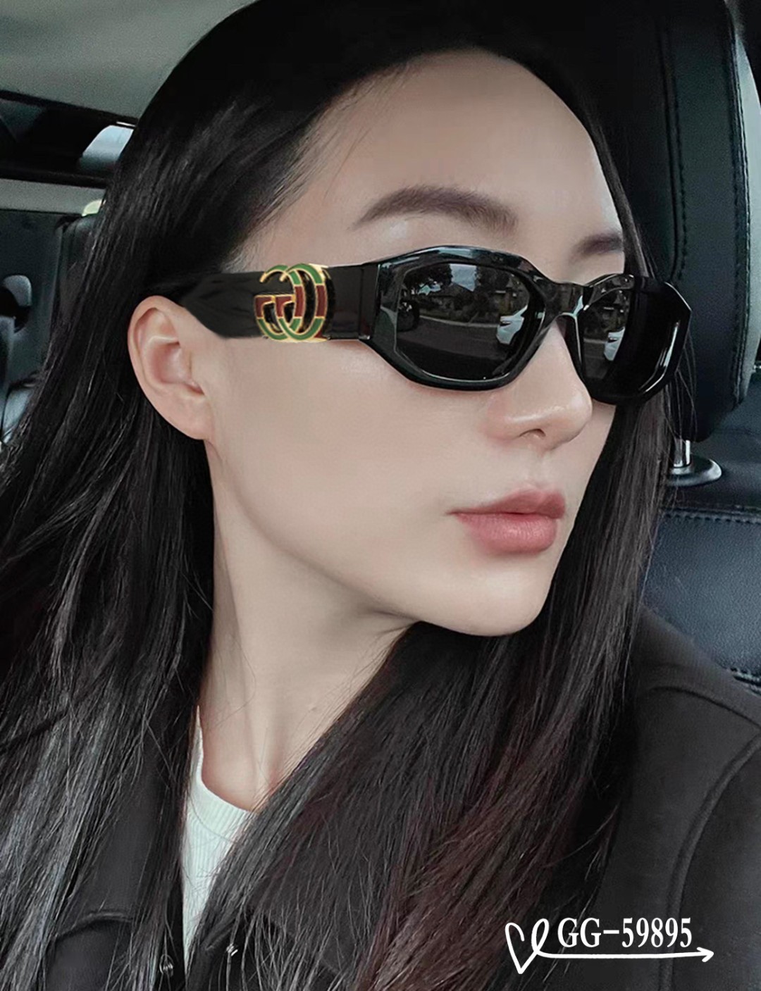 NO:360705,.【Italian Gucci-GUCCI】.【Polaroid resin high-definition lenses】.【TR frame-light and comfortable to wear】.【size57-16-148,】.【New GG home sunglasses reduce the burden of strong light, block harmful light and prevent radiation, essential products for travel and matching clothes, you can also use them when driving!  Lead the new fashion concept and don't let the sun disturb your interest.Model59895♀】GlassesSunglassesSunglasses,Glasses,gucci,gucci19860909.【意大利古奇-GUCCI】 .【宝丽来树脂高清镜片】 .【TR镜架-轻便佩戴舒适】 .【size57-16-148,】 .【新款GG家太阳镜减轻强光负担,遮挡有害光线防辐射,出行旅游搭配衣服必备品,开车也可以用哦！引领时尚新概念,不让阳光打扰你的兴致.Model59895♀】眼镜墨镜太阳镜,眼镜,gucci,gucci,glasses