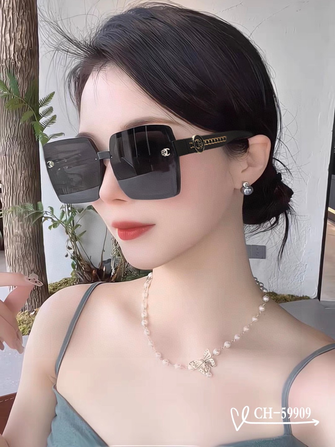 NO:366384,.【French Chanel-CHANEL】.【Polaroid resin high-definition lens】.【TR frame-light and comfortable to wear】.【size63-17-140】.【New small-scented sunglasses reduce the burden of strong light, block harmful light and prevent radiation, essential products for travel and clothes, and you can also use it when driving!  Brand philosophy - popular is fleeting, and style is forever. A must-have when going out!  Model59909♀】Glasses, sunglasses, glasses, chanel, chanel19860909.【法国香奈儿-CHANEL】 .【宝丽来树脂高清镜片】 .【TR镜架-轻便佩戴舒适】 .【size63-17-140】 .【新款小香太阳镜减轻强光负担,遮挡有害光线防辐射,出行旅游搭配衣服必备品,开车也可以用哦！品牌理念-流行稍纵即逝,风格永存.出门必备哦！Model59909♀】眼镜墨镜太阳镜,眼镜,chanel,chanel,glasses