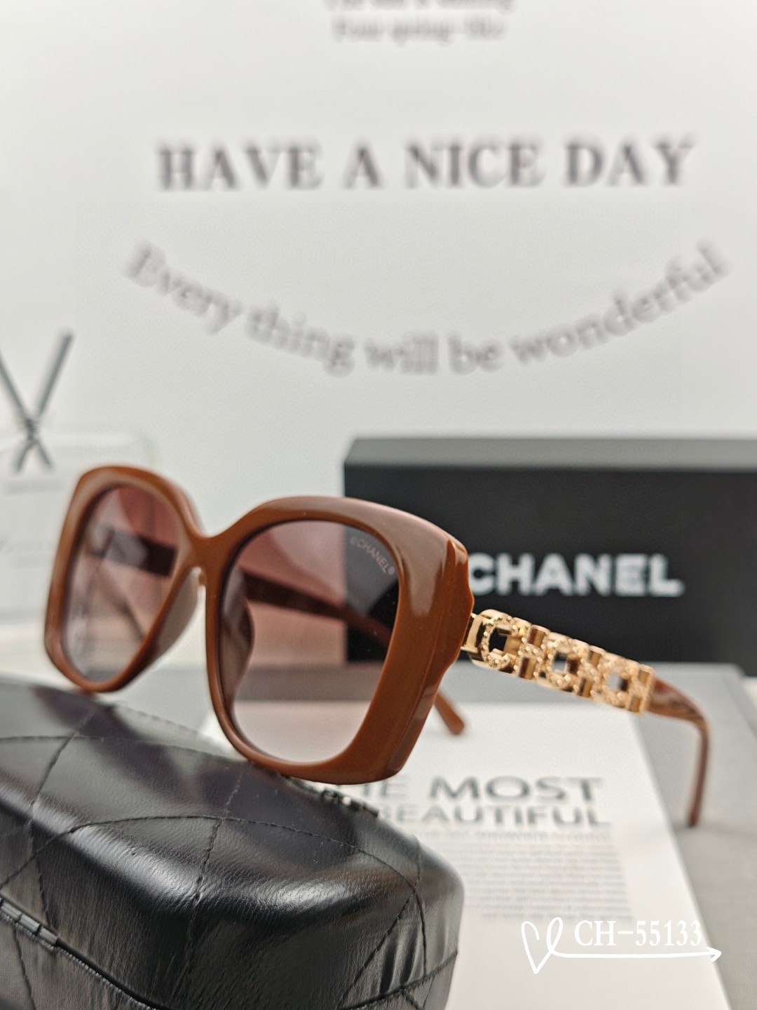 👓.【法国香奈儿-CHANEL】 🕶.【宝丽来树脂高清镜片】 ⭐️.【TR镜架-轻便佩戴舒适】 🌟.【s