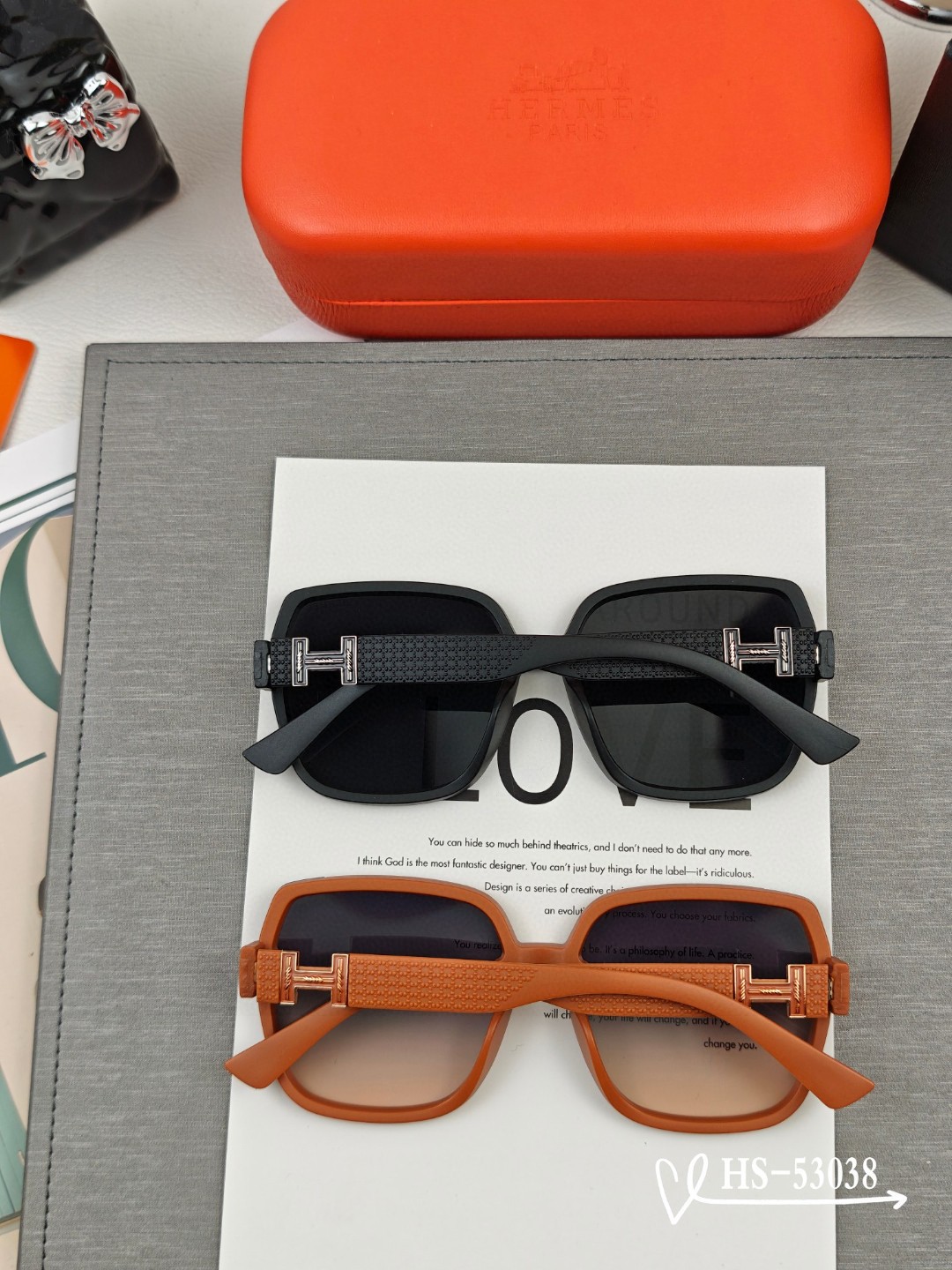   👓.【爱马仕-HERMES】
         🕶.【宝丽来树脂偏光镜片】
         ⭐️