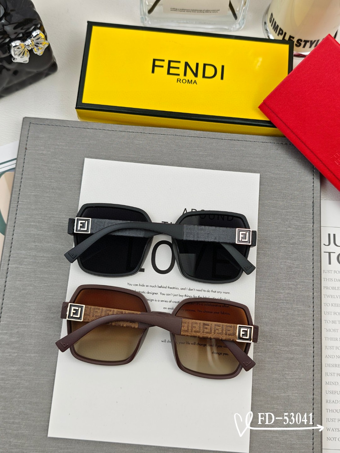 👓.【意大利芬迪-FENDI】 🕶.【宝丽来树脂偏光镜片】 ⭐️ .【TR90镜架轻便佩戴舒适】 🌟 .