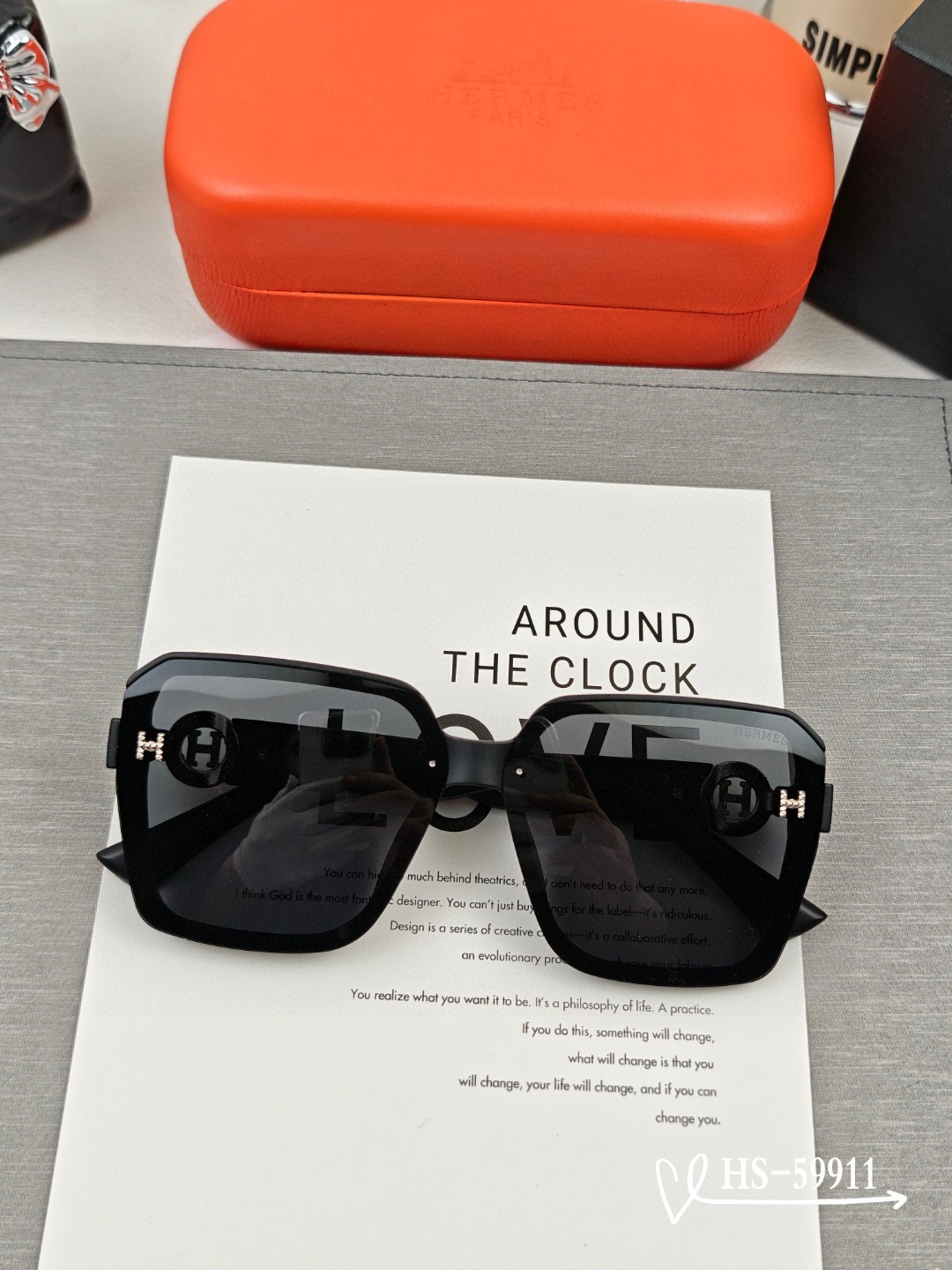 👓.【爱马仕-HERMES】 🕶.【宝丽来树脂偏光镜片】 ⭐️.【TR90镜架轻便佩戴舒适】 🌟.【si