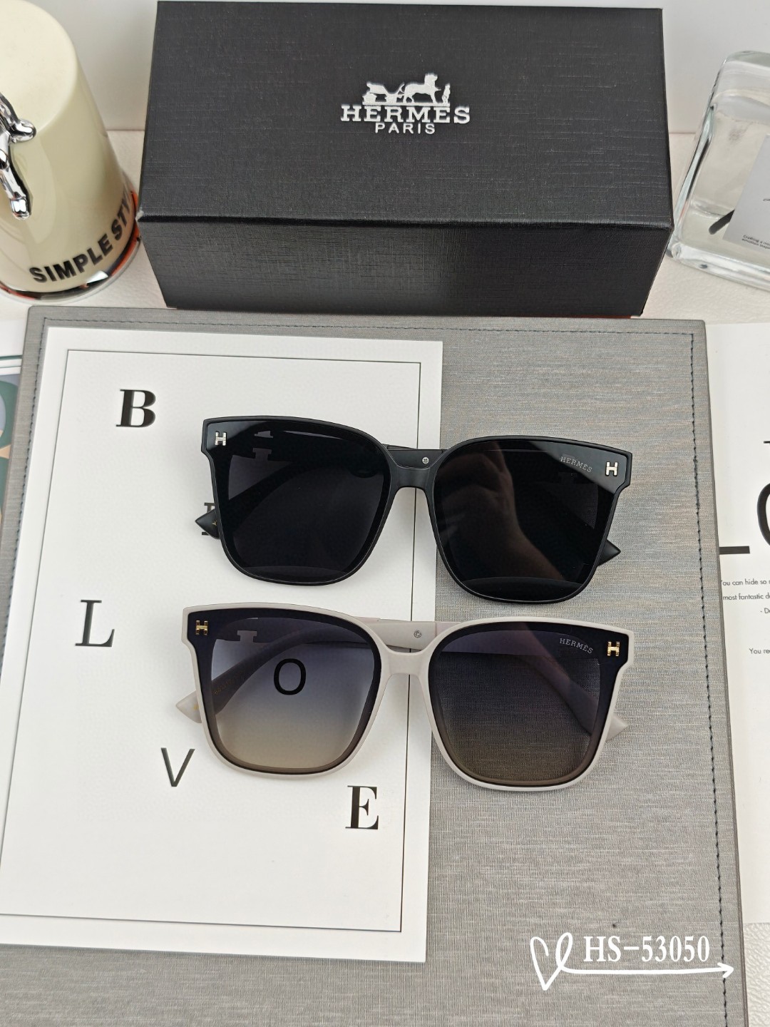 👓.【爱马仕-HERMES】 🕶.【宝丽来树脂偏光镜片】 ⭐️.【TR90镜架轻便佩戴舒适】 🌟.【si