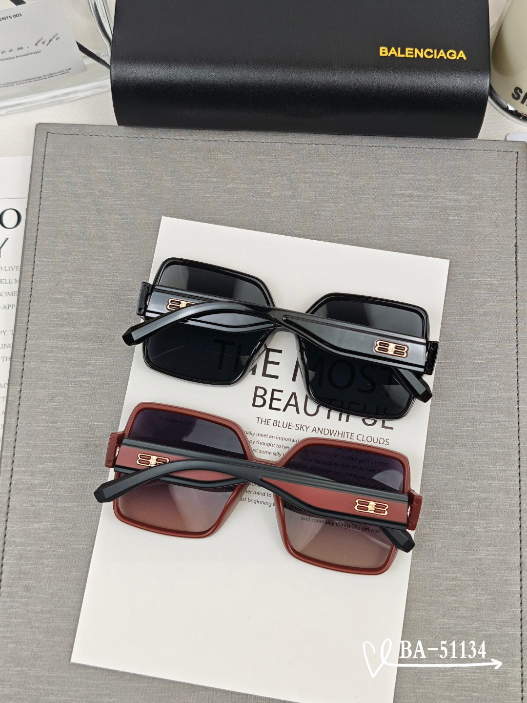 👓.【巴黎世家-Balenciaga】 🕶.【宝丽来树脂镜片】 ⭐️.【TR镜架轻便佩戴舒适】 🌟.【s