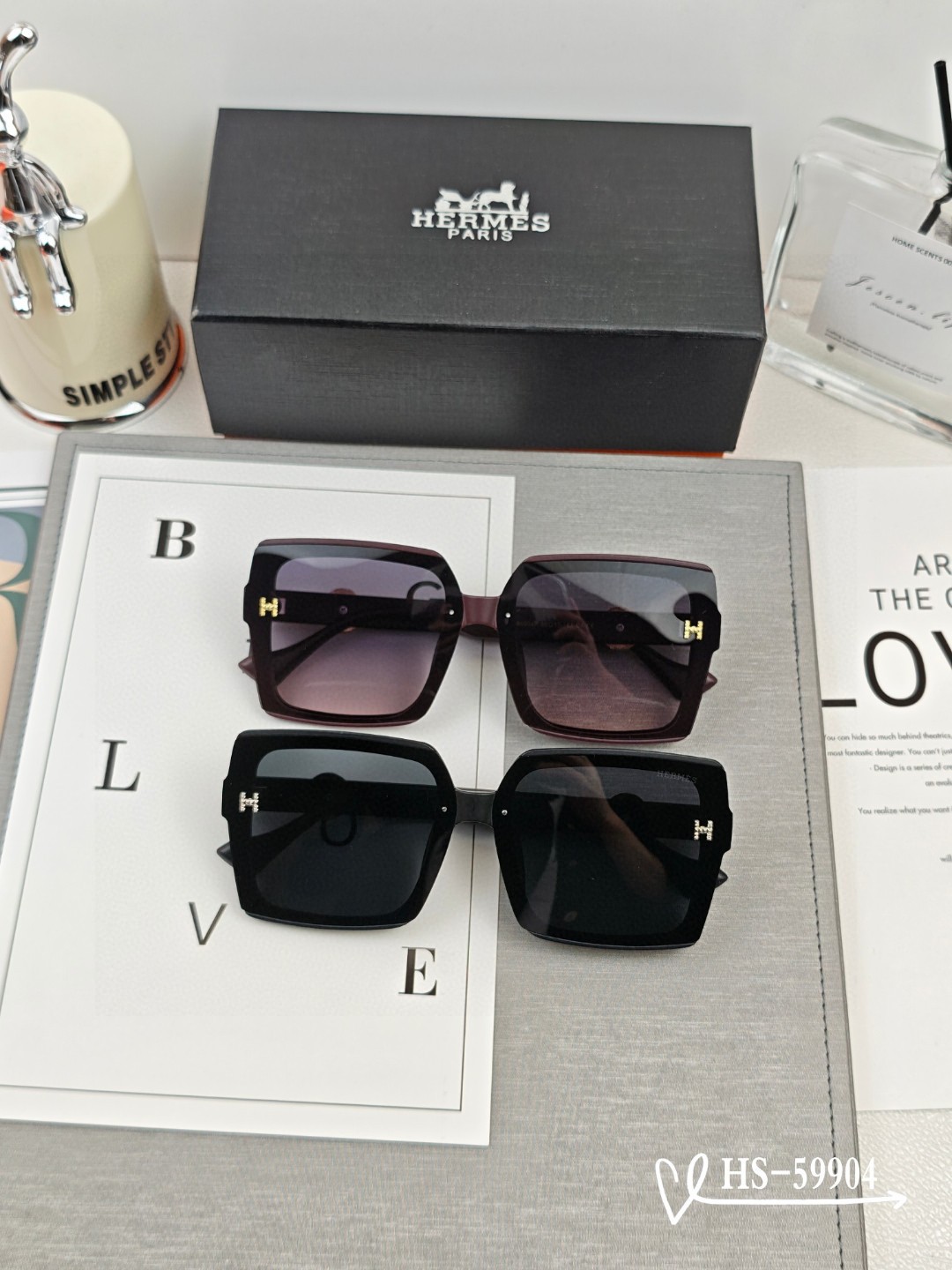    👓.【爱马仕-HERMES】
         🕶.【宝丽来树脂偏光镜片】
         ⭐️